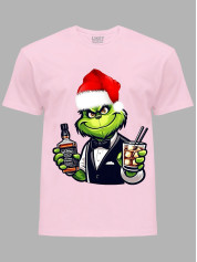 Новогодняя футболка мужская с принтом "Санта Гринч/Santa Grinch" (24110043)