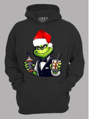 Худи с новогодним принтом "Санта Гринч/Santa Grinch" (24110043)