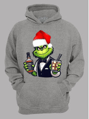 Худи с новогодним принтом "Санта Гринч/Santa Grinch" (24110043)
