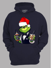 Худи с новогодним принтом "Санта Гринч/Santa Grinch" (24110043)