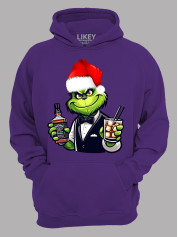 Худи с новогодним принтом "Санта Гринч/Santa Grinch" (24110043)