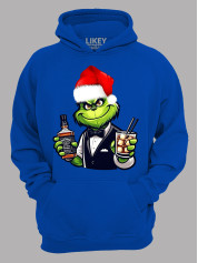Худи с новогодним принтом "Санта Гринч/Santa Grinch" (24110043)