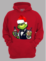 Худи с новогодним принтом "Санта Гринч/Santa Grinch" (24110043)
