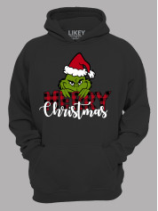 Худи с новогодним принтом "Счастливого Рождества Гринч/Merry Christmas Grinch" (24110044)