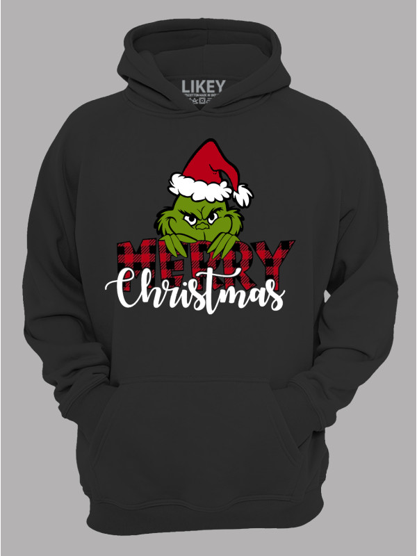 Худі з новорічним принтом "Щасливого Різдва Грінч/Merry Christmas Grinch" (24110044)