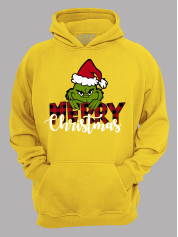 Худи с новогодним принтом "Счастливого Рождества Гринч/Merry Christmas Grinch" (24110044)