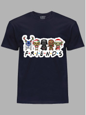 Новорічна футболка чоловіча з принтом "Зоряні Війни - Друзі/Star Wars - Friends" (24110045)
