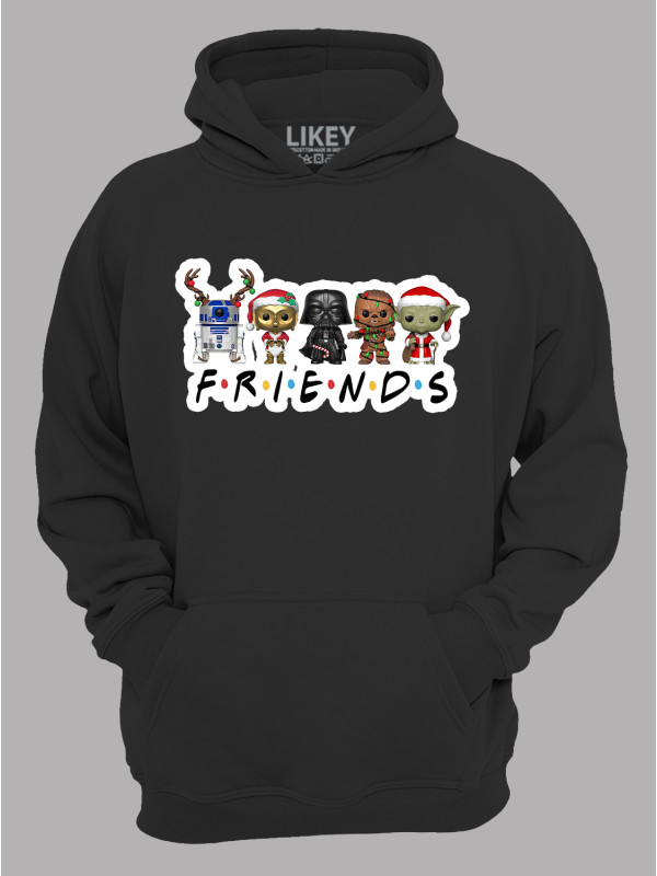 Худі з новорічним принтом "Зоряні Війни - Друзі/Star Wars - Friends" (24110045)