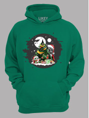 Худі з новорічним принтом "Дарт Вейдер і новорічна ялинка/Darth Vader and the Christmas tree" (24110046)