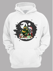 Худі з новорічним принтом "Дарт Вейдер і новорічна ялинка/Darth Vader and the Christmas tree" (24110046)