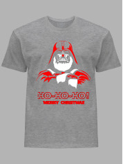 Новорічна футболка чоловіча з принтом "Дарт Вейдер - Щасливого Різдва Хо Хо Хо/Darth Vader - Merry Christmas Ho Ho Ho" (24110048)