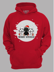 Худі з новорічним принтом "Санта Вейдер і снігові Штурмовики" (24110049)