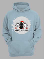 Худі з новорічним принтом "Санта Вейдер і снігові Штурмовики" (24110049)