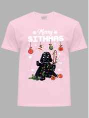 Новогодняя футболка мужская с принтом "Счастливого Ситхства/Merry Sithmas" (24110050)