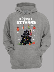 Худи с новогодним принтом "Счастливого Ситхства/Merry Sithmas" (24110050)