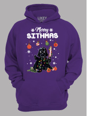 Худи с новогодним принтом "Счастливого Ситхства/Merry Sithmas" (24110050)
