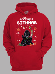 Худи с новогодним принтом "Счастливого Ситхства/Merry Sithmas" (24110050)