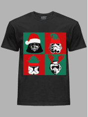 Новорічна футболка чоловіча з принтом "Зоряні Війни Новий Рік/Star Wars New Year" (24110051)