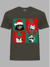 Новорічна футболка чоловіча з принтом "Зоряні Війни Новий Рік/Star Wars New Year" (24110051)