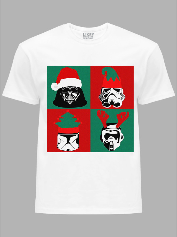 Новорічна футболка чоловіча з принтом "Зоряні Війни Новий Рік/Star Wars New Year" (24110051)