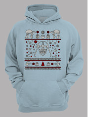 Худи с новогодним принтом "Дарт Вейдер и Звездные олени" (24110052)