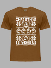 Новогодняя футболка мужская с принтом "Рождество среди нас/Christmas Is Among Us" (24110053)