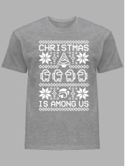 Новогодняя футболка мужская с принтом "Рождество среди нас/Christmas Is Among Us" (24110053)
