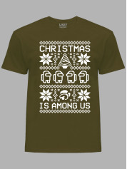 Новогодняя футболка мужская с принтом "Рождество среди нас/Christmas Is Among Us" (24110053)