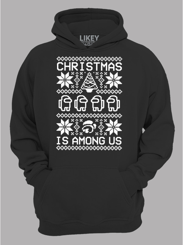 Худі з новорічним принтом "Різдво серед нас/Christmas Is Among Us" (24110053)