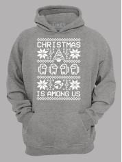 Худи с новогодним принтом "Рождество среди нас/Christmas Is Among Us" (24110053)