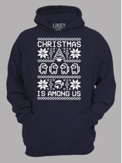 Худи с новогодним принтом "Рождество среди нас/Christmas Is Among Us" (24110053)