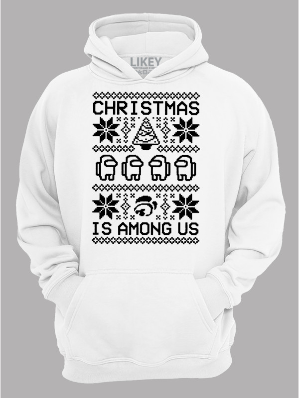 Худі з новорічним принтом "Різдво серед нас/Christmas Is Among Us" (24110053)