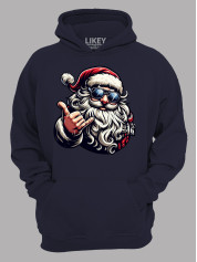 Худи с новогодним принтом "Крутой Санта/Cool Santa" (24110054)
