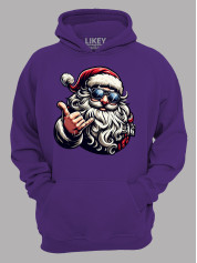 Худи с новогодним принтом "Крутой Санта/Cool Santa" (24110054)