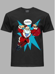 Новорічна футболка чоловіча з принтом "I'm Santa!SuperSanta/Я Санта!СуперСанта" (24110056)