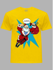 Новорічна футболка чоловіча з принтом "I'm Santa!SuperSanta/Я Санта!СуперСанта" (24110056)
