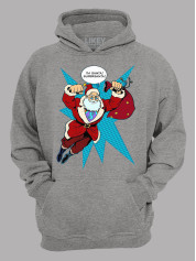 Худі з новорічним принтом "I'm Santa!SuperSanta/Я Санта!СуперСанта" (24110056)