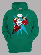 Худі з новорічним принтом "I'm Santa!SuperSanta/Я Санта!СуперСанта" (24110056)