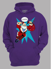 Худі з новорічним принтом "I'm Santa!SuperSanta/Я Санта!СуперСанта" (24110056)