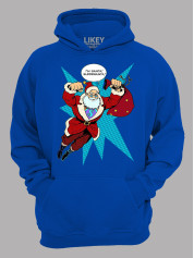 Худі з новорічним принтом "I'm Santa!SuperSanta/Я Санта!СуперСанта" (24110056)