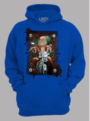 Худі з новорічним принтом "Рокер Санта" (24110057)