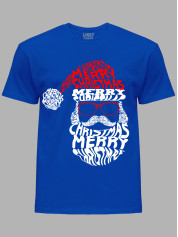 Новогодняя футболка мужская с принтом "Счастливого Рождества Санта/Merry Christmas Santa" (24110058)