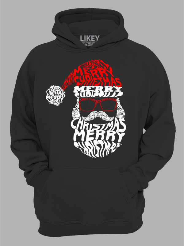 Худі з новорічним принтом "Щасливого Різдва Санта/Merry Christmas Santa" (24110058)