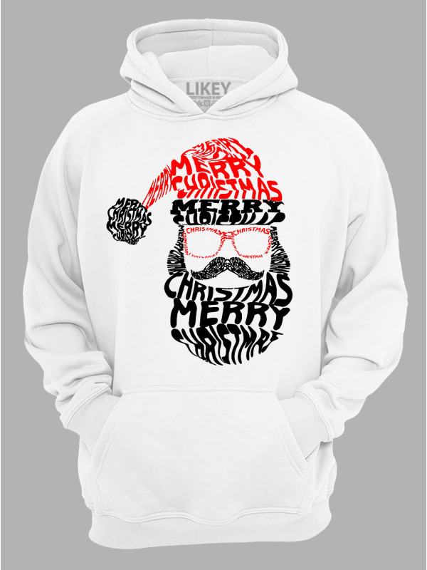 Худі з новорічним принтом "Щасливого Різдва Санта/Merry Christmas Santa" (24110058)