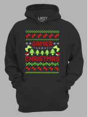 Худи с новогодним принтом "Геймерское Рождество/Gamer Christmas" (24110060)