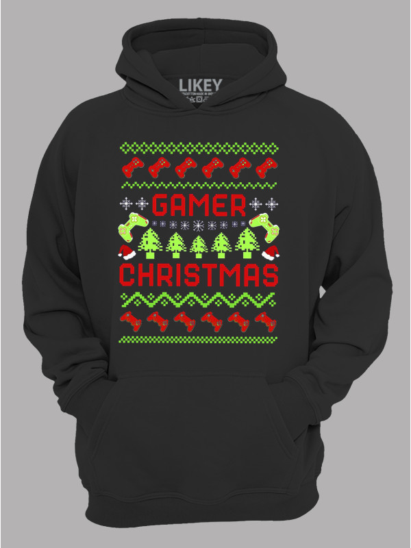 Худі з новорічним принтом "Геймерське Різдво/Gamer Christmas" (24110060)