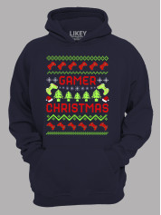 Худи с новогодним принтом "Геймерское Рождество/Gamer Christmas" (24110060)