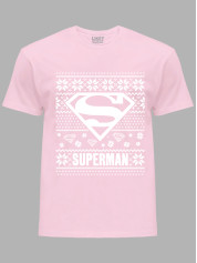 Новогодняя футболка мужская с принтом "Супермен/Superman" (24110061)