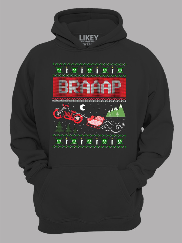 Худі з новорічним принтом "Брааап/Braaap" (24110062)