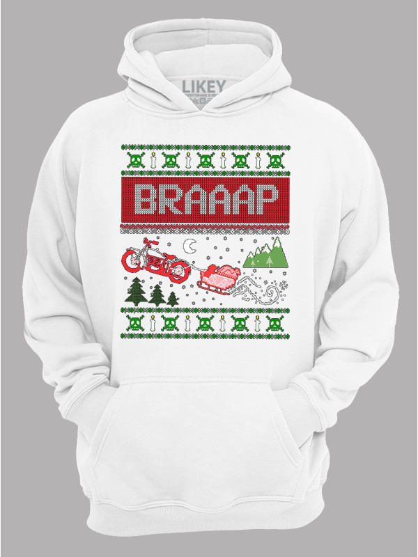 Худі з новорічним принтом "Брааап/Braaap" (24110062)